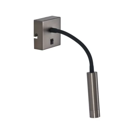 QAZQA Moderne wandlamp gunmetal met USB-C - Gosna