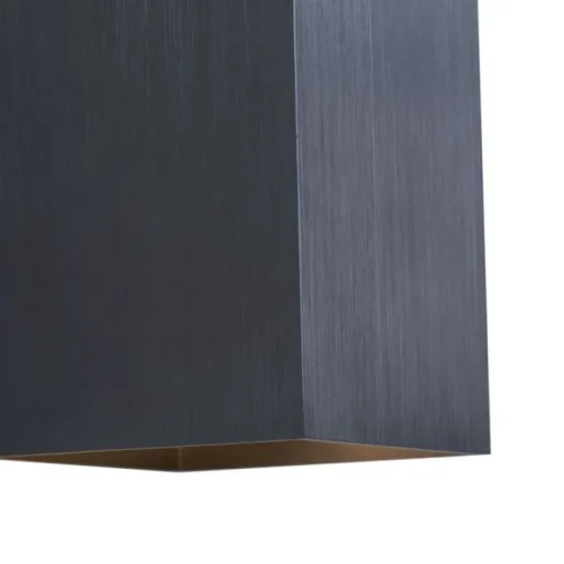 QAZQA Moderne wandlamp gunmetal vierkant 2-lichts GU10 50mm - Sandy