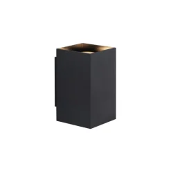QAZQA Moderne wandlamp gunmetal vierkant 2-lichts GU10 50mm - Sandy