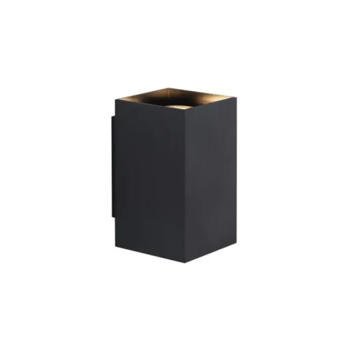 QAZQA Moderne wandlamp gunmetal vierkant 2-lichts GU10 50mm - Sandy