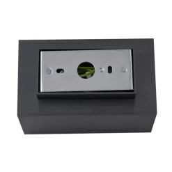 QAZQA Moderne wandlamp gunmetal vierkant 2-lichts GU10 50mm - Sandy