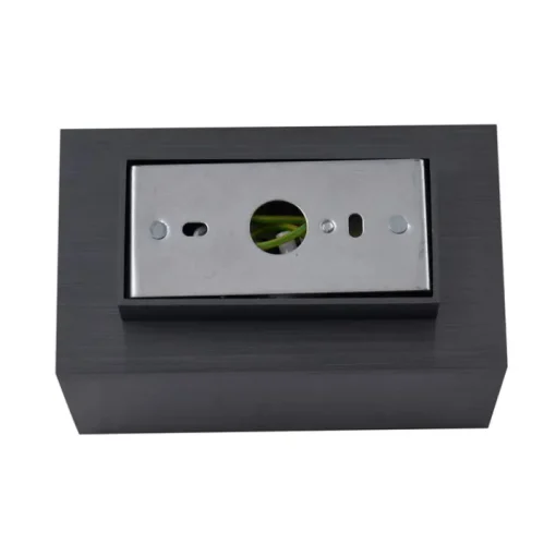 QAZQA Moderne wandlamp gunmetal vierkant 2-lichts GU10 50mm - Sandy