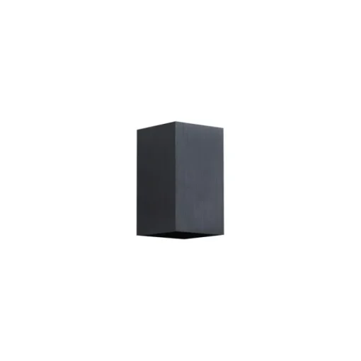 QAZQA Moderne wandlamp gunmetal vierkant 2-lichts GU10 50mm - Sandy