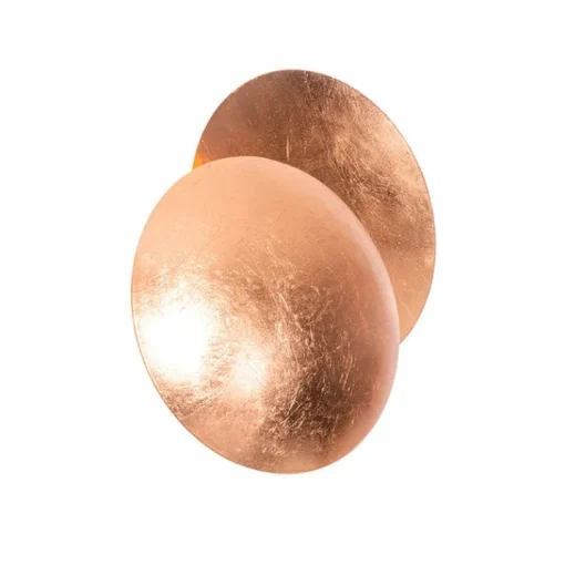 QAZQA Moderne wandlamp koper rond 20cm - Sunrise