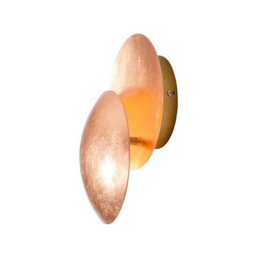 QAZQA Moderne wandlamp koper rond 20cm - Sunrise