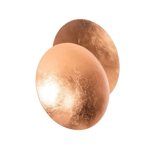 QAZQA Moderne wandlamp koper rond 20cm - Sunrise