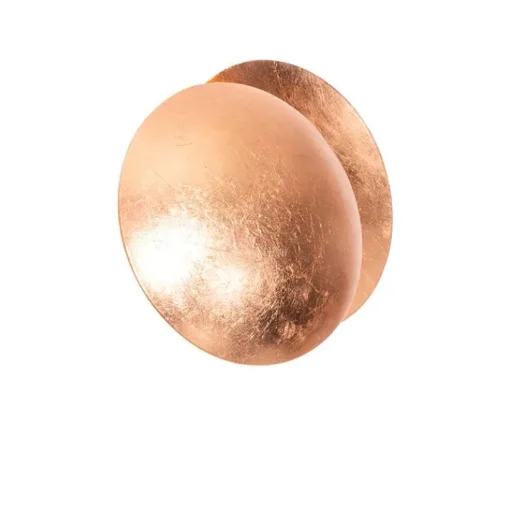 QAZQA Moderne wandlamp koper rond 20cm - Sunrise