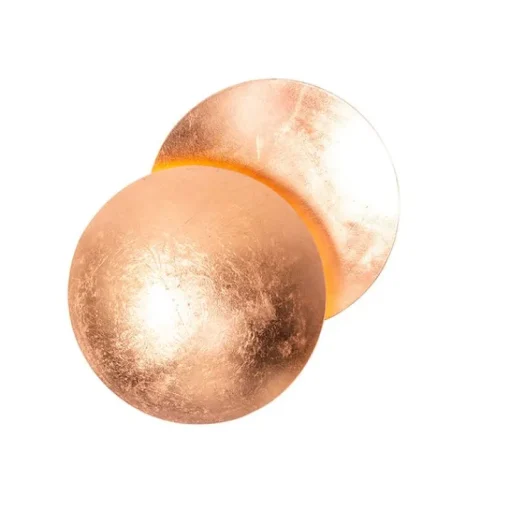 QAZQA Moderne wandlamp koper rond 20cm - Sunrise