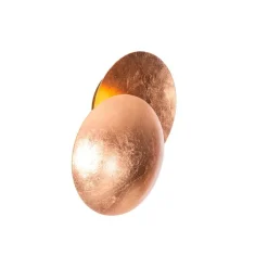QAZQA Moderne wandlamp koper rond 20cm - Sunrise