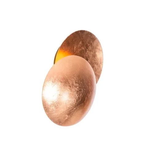 QAZQA Moderne wandlamp koper rond 20cm - Sunrise