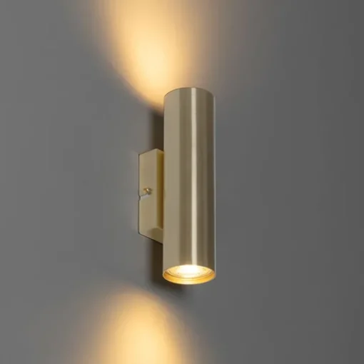 QAZQA Moderne wandlamp messing 2-lichts - Jeana