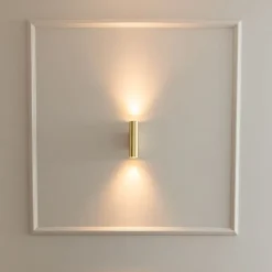 QAZQA Moderne wandlamp messing 2-lichts - Jeana