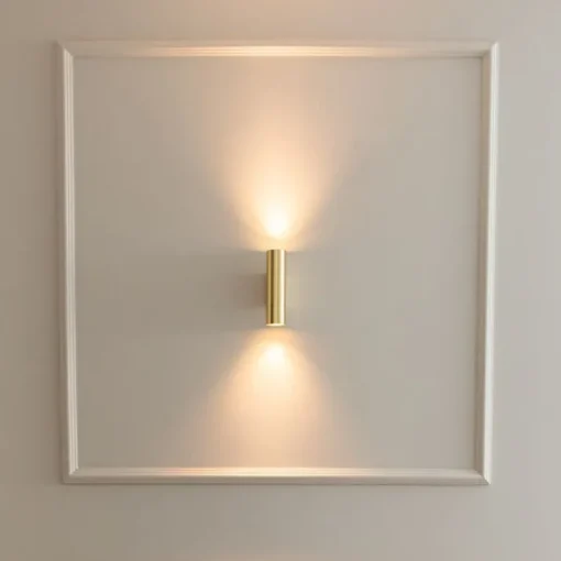 QAZQA Moderne wandlamp messing 2-lichts - Jeana