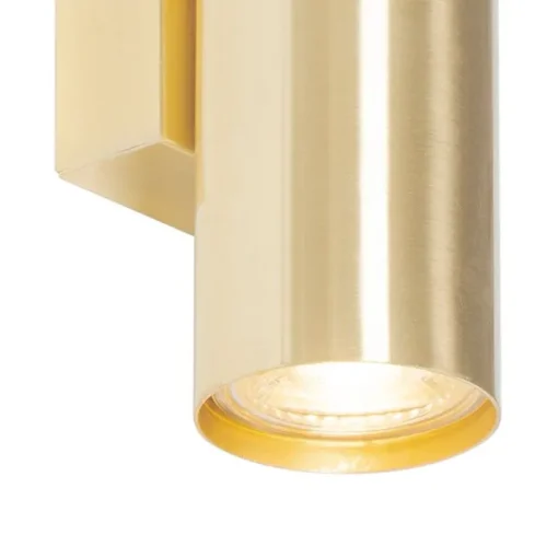 QAZQA Moderne wandlamp messing 2-lichts - Jeana