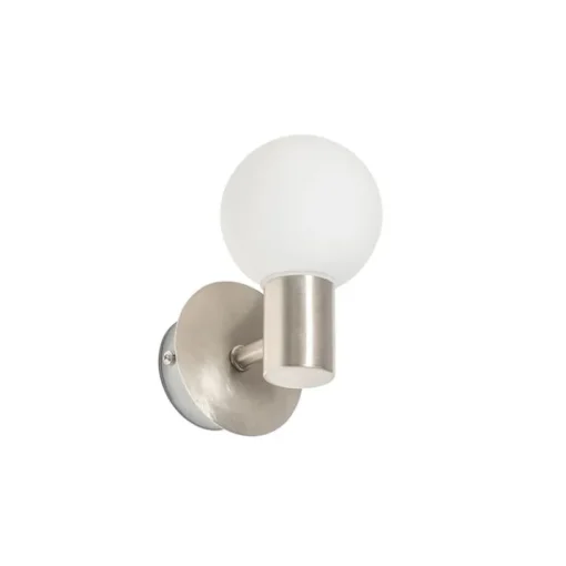 QAZQA Moderne wandlamp staal IP44 - Cederic Up