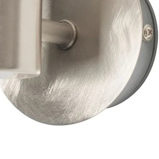 QAZQA Moderne wandlamp staal IP44 - Cederic Up