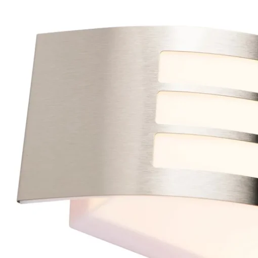 QAZQA Moderne wandlamp staal RVS IP44 - Sapphire Deluxe