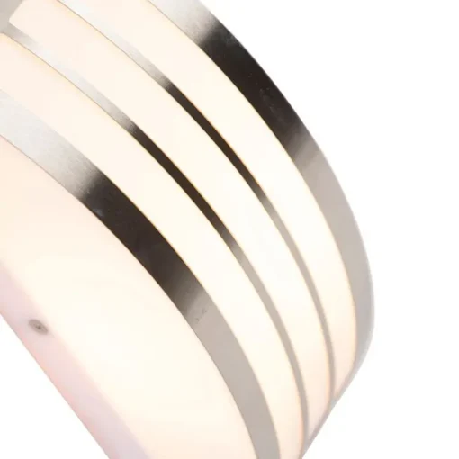 QAZQA Moderne wandlamp staal RVS IP44 - Sapphire Deluxe