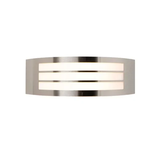 QAZQA Moderne wandlamp staal RVS IP44 - Sapphire Deluxe