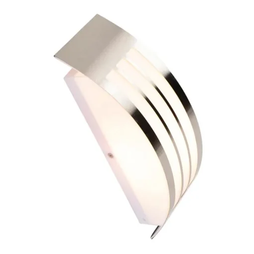 QAZQA Moderne wandlamp staal RVS IP44 - Sapphire Deluxe