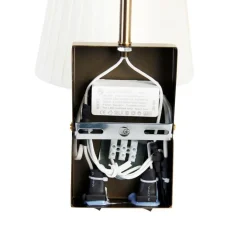 QAZQA Moderne wandlamp wit en brons met leeslamp - Renier