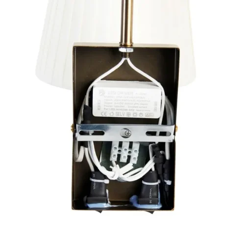 QAZQA Moderne wandlamp wit en brons met leeslamp - Renier