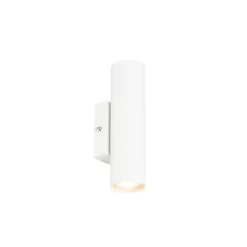QAZQA Moderne wandlamp wit 2-lichts GU10 50mm - Jeana