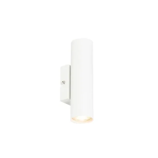QAZQA Moderne wandlamp wit 2-lichts GU10 50mm - Jeana