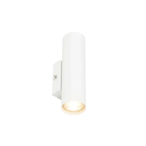 QAZQA Moderne wandlamp wit 2-lichts GU10 50mm - Jeana