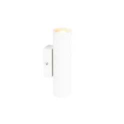 QAZQA Moderne wandlamp wit 2-lichts GU10 50mm - Jeana