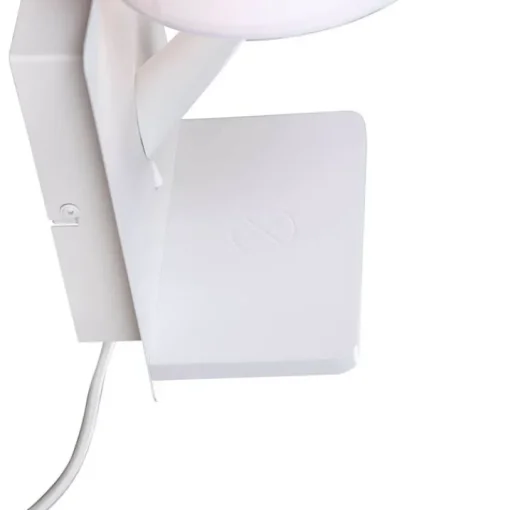 Trio Leuchten Moderne wandlamp wit met USB-C en inductielader - Comfort