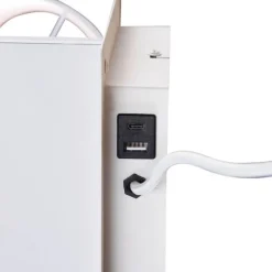 Trio Leuchten Moderne wandlamp wit met USB-C en inductielader - Comfort