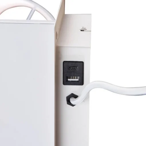 Trio Leuchten Moderne wandlamp wit met USB-C en inductielader - Comfort