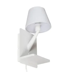 Trio Leuchten Moderne wandlamp wit met USB-C en inductielader - Comfort