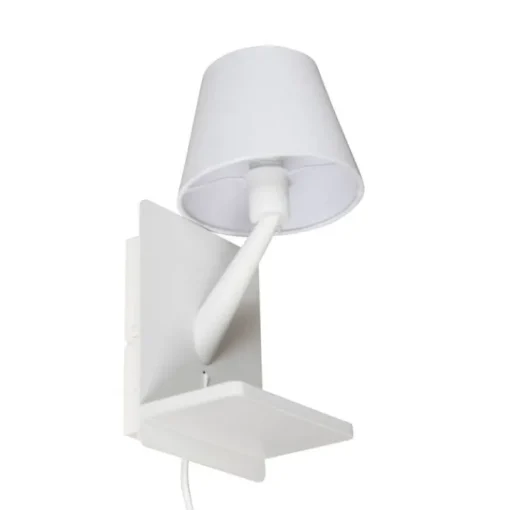 Trio Leuchten Moderne wandlamp wit met USB-C en inductielader - Comfort