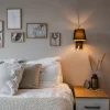 QAZQA Moderne wandlamp zwart en goud met leeslamp - Renier