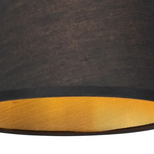 QAZQA Moderne wandlamp zwart en goud met leeslamp - Renier