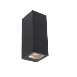 QAZQA Moderne wandlamp zwart 2-lichts AR70 IP54 - Baleno