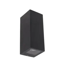 QAZQA Moderne wandlamp zwart 2-lichts AR70 IP54 - Baleno