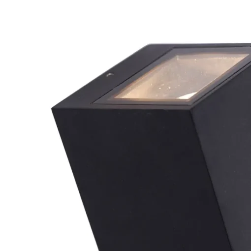 QAZQA Moderne wandlamp zwart 2-lichts AR70 IP54 - Baleno