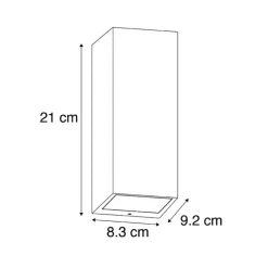 QAZQA Moderne wandlamp zwart 2-lichts AR70 IP54 - Baleno