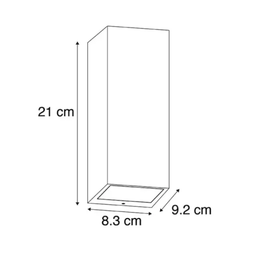 QAZQA Moderne wandlamp zwart 2-lichts AR70 IP54 - Baleno