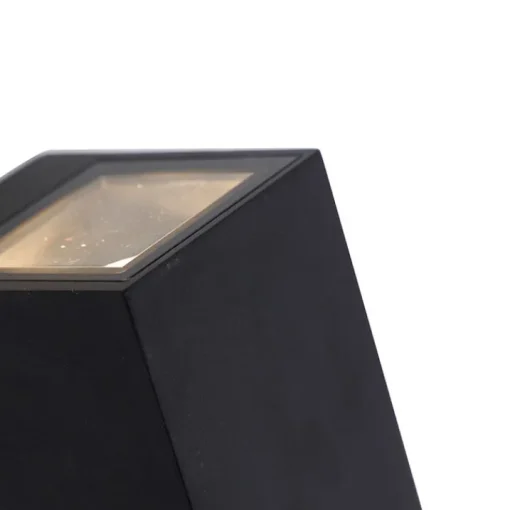 QAZQA Moderne wandlamp zwart 2-lichts AR70 IP54 - Baleno