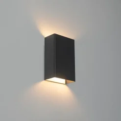 QAZQA Moderne wandlamp zwart 2-lichts - Otan S