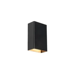 QAZQA Moderne wandlamp zwart 2-lichts - Otan S
