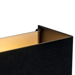 QAZQA Moderne wandlamp zwart 2-lichts - Otan S
