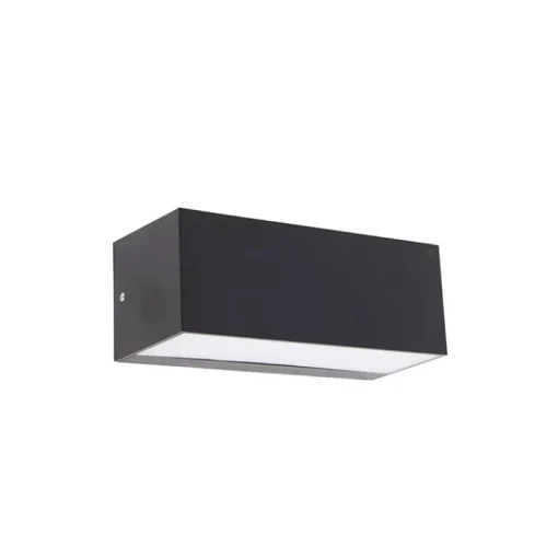 QAZQA Moderne wandlamp zwart met lichteffect IP54 - Houks