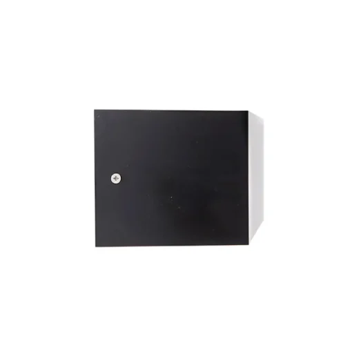 QAZQA Moderne wandlamp zwart met lichteffect IP54 - Houks