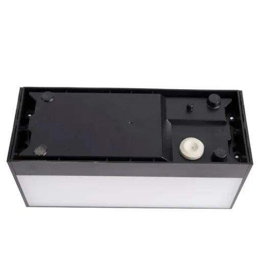QAZQA Moderne wandlamp zwart met lichteffect IP54 - Houks