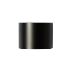 QAZQA Moderne wandlamp zwart met lichteffect rond - Edwin